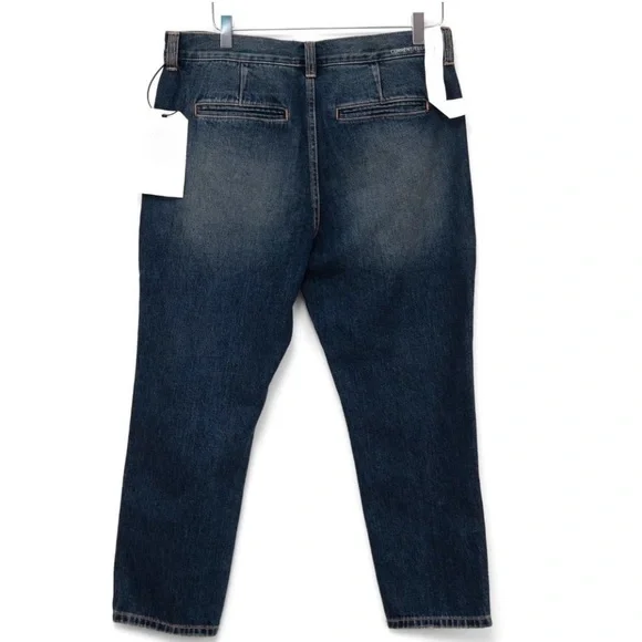 Current / Elliott The Cropped Confidant Jeans Becker Blue Denim Size 31 NWOT - Picture 3 of 7